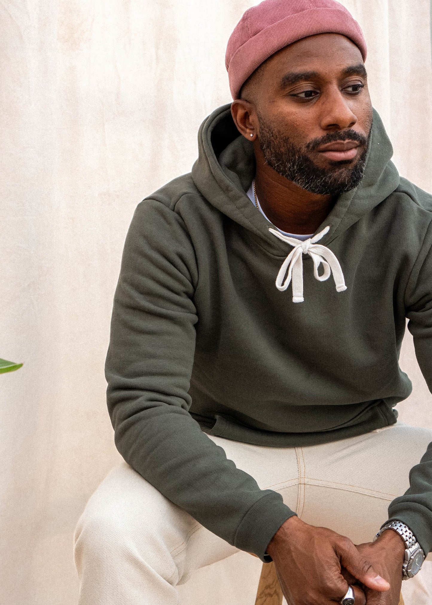 Hoodie Fondamental forest night