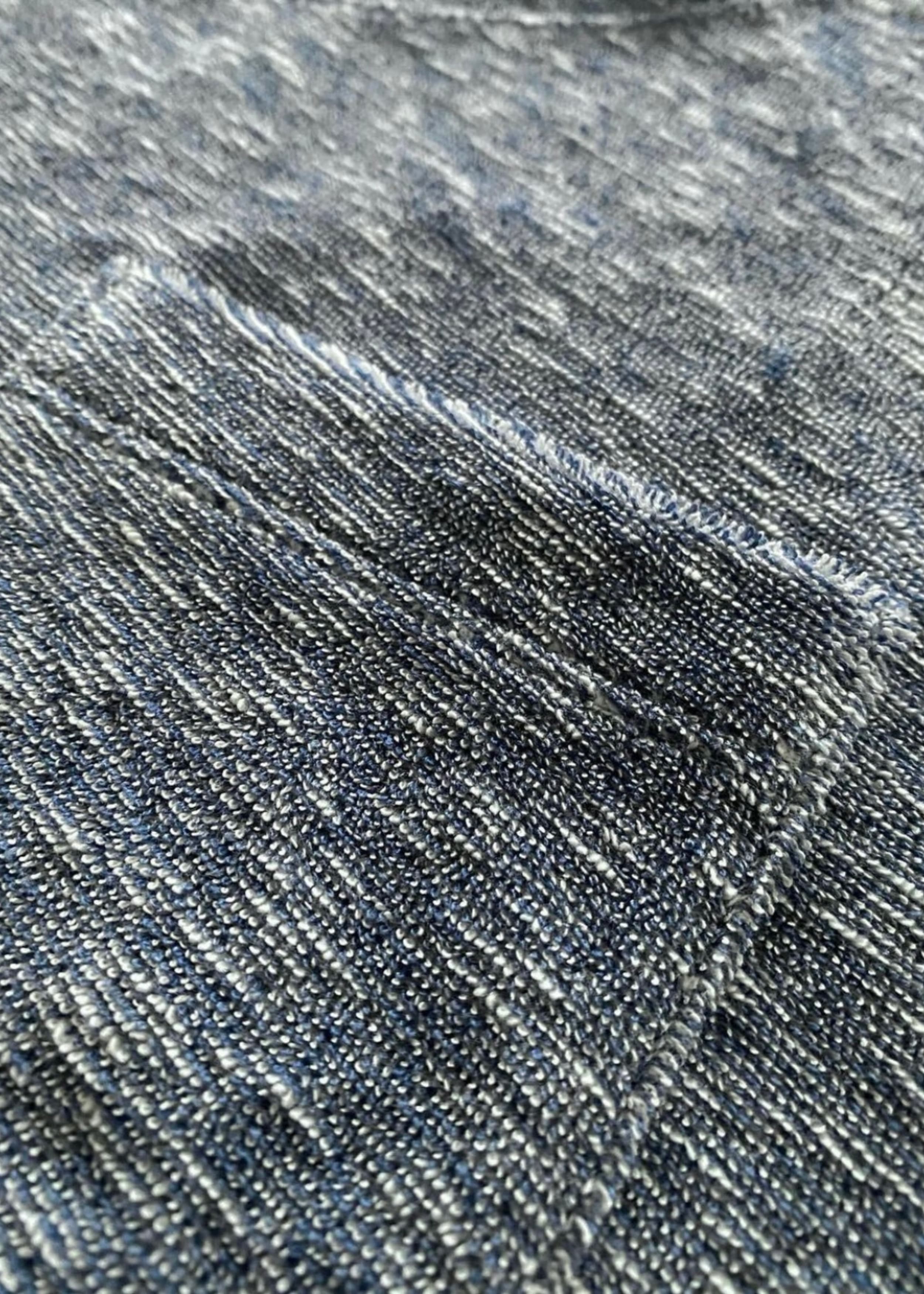 Détail matière French Terry flammé — B.H Menswear